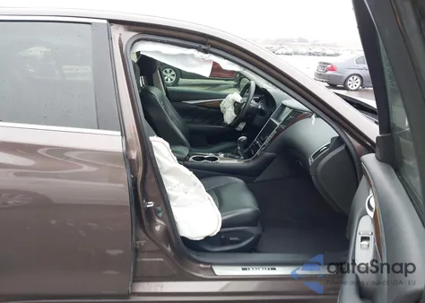 2014 Infiniti Q50 Premium z USA, uszkodzony, nr VIN JN1BV7ARXEM697129